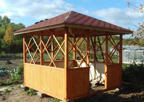 Аккуратная классическая беседка